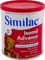 Similac Soy Isomil w/Iron, 12.4 oz.
